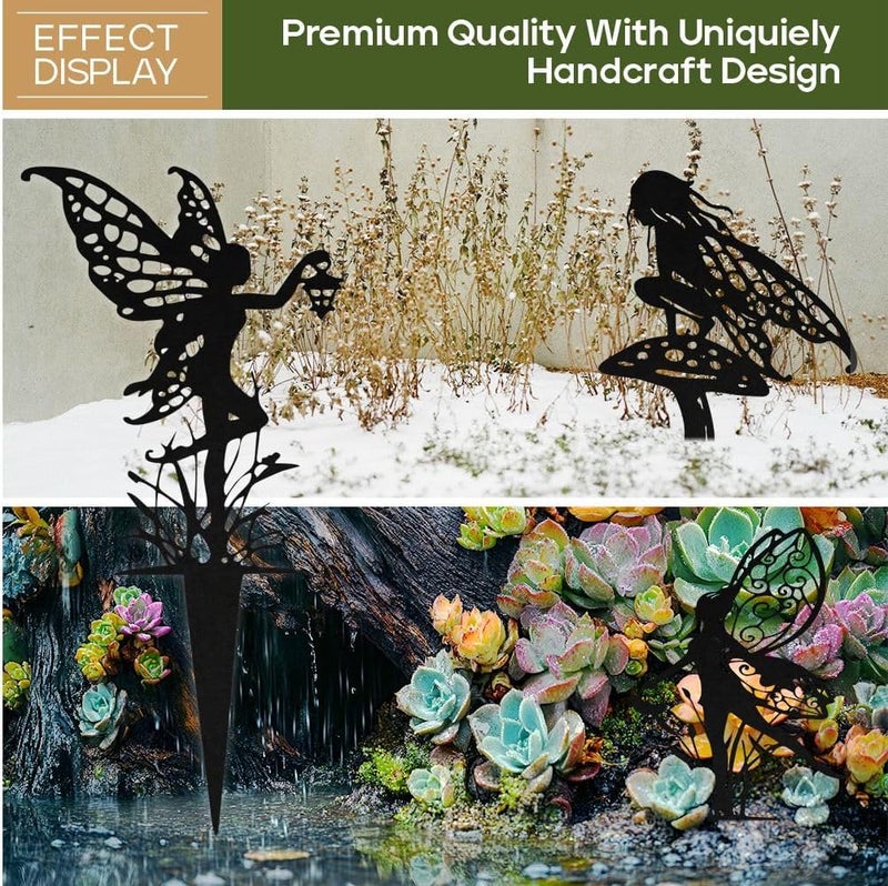 Garkup Decorative Garden Stakes, Fairy Garden Statues for Home and Garden (6) - Image 5